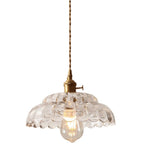 Valentina Vintage Pendant Light Clear Metal/Glass Bedroom/Dining Room