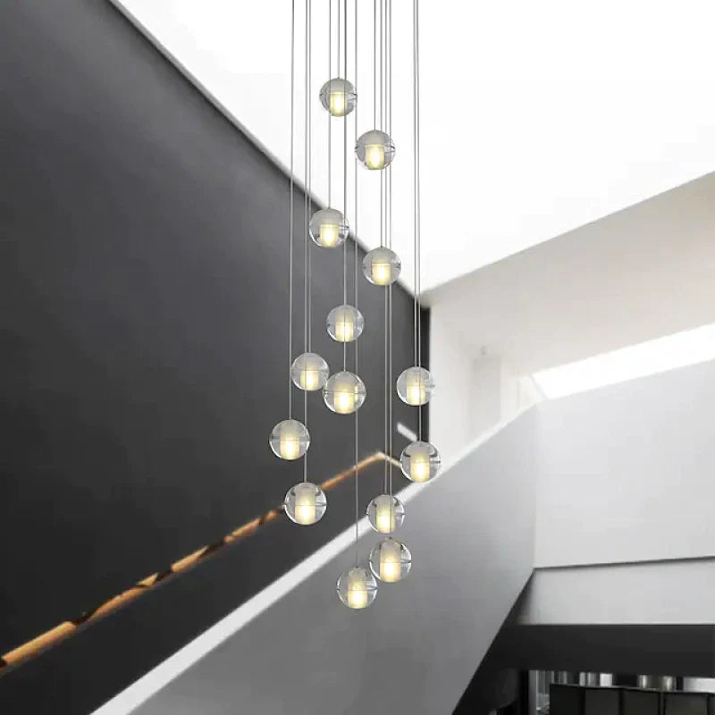 Valentina Modern Multi Clean Globe Pendant Light, Foyer