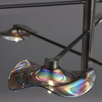 Arisha Modern Branch Metal Pendant Light, Clear/Multicolor