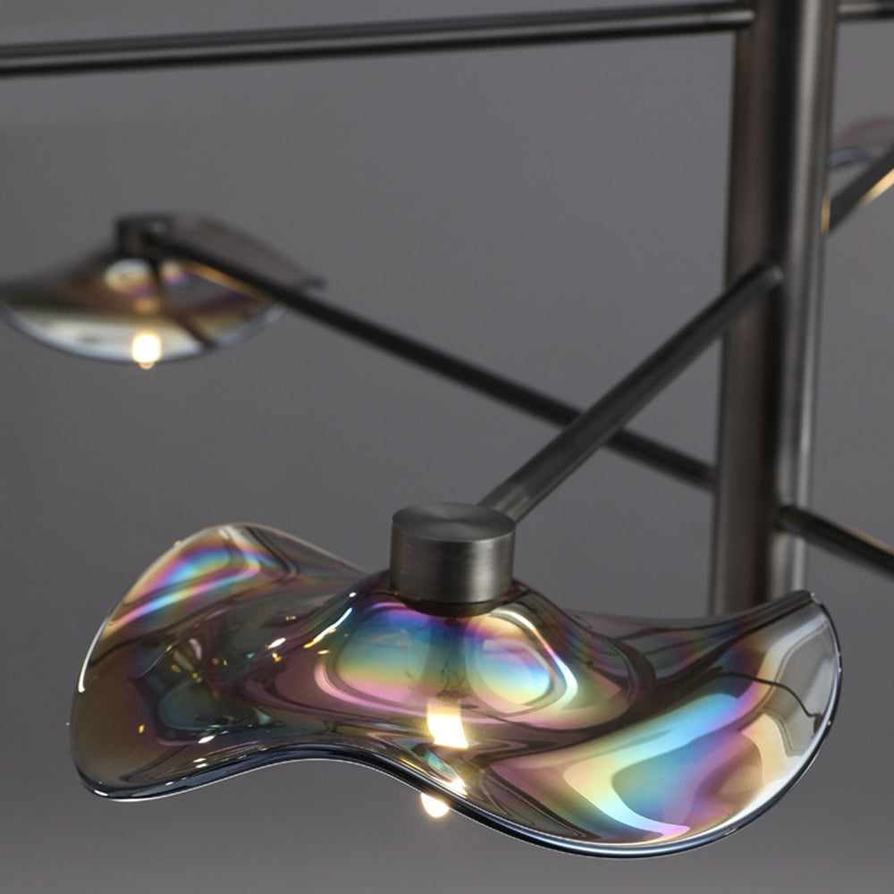 Arisha Modern Branch Metal Pendant Light, Clear/Multicolor
