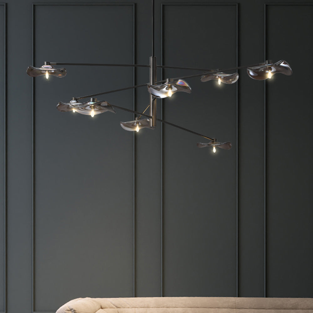 Arisha Modern Branch Metal Pendant Light, Clear/Multicolor