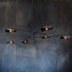 Arisha Modern Branch Metal Pendant Light, Clear/Multicolor