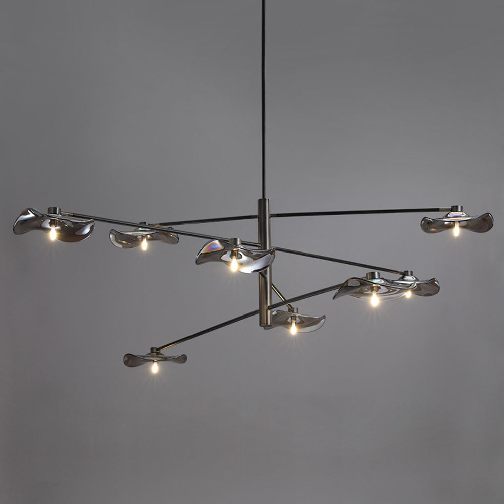 Arisha Modern Branch Metal Pendant Light, Clear/Multicolor