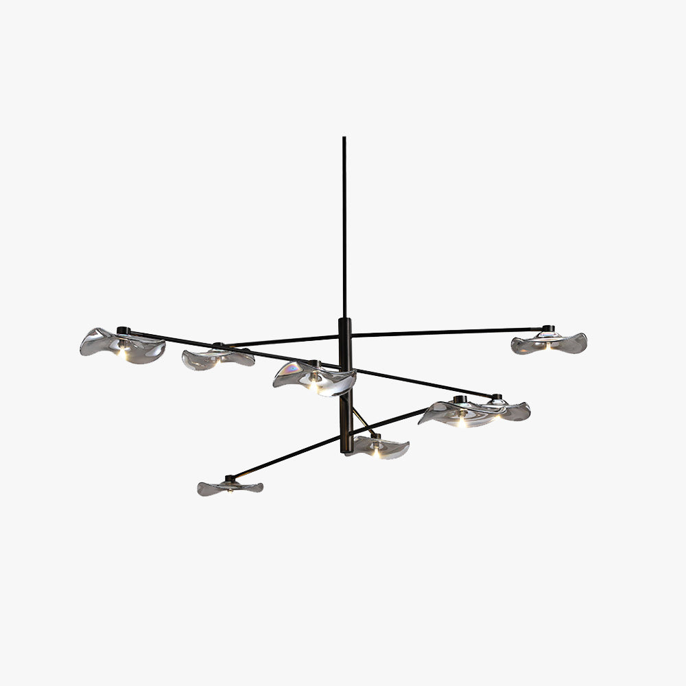 Arisha Modern Branch Metal Pendant Light, Clear/Multicolor