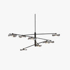 Arisha Modern Branch Metal Pendant Light, Clear/Multicolor