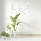Miro Retro Modern Iron Man Pendant Light, Black