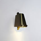 Ray Industrial Metal Bell Shaped Indoor Wall Lamp, Black/Grey/Coppery/Aluminum