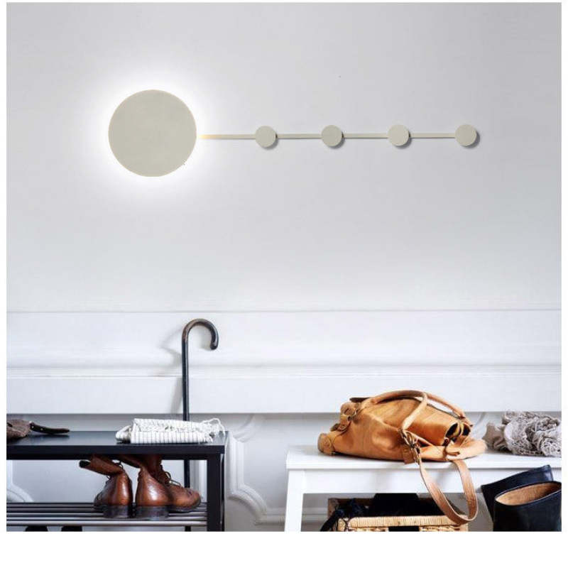 Arisha LED Porch Wall Hanging Coat Rack Creative Wall Lamp