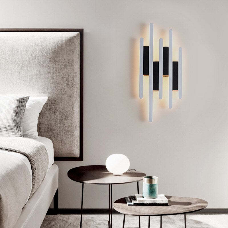 Arisha Industrial Black & White Wall Lamp, 2 Styles