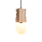 Travertine Raw Edge Pendant Light