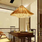 Muto Hand-Woven Rattan Modelling Pendant Light