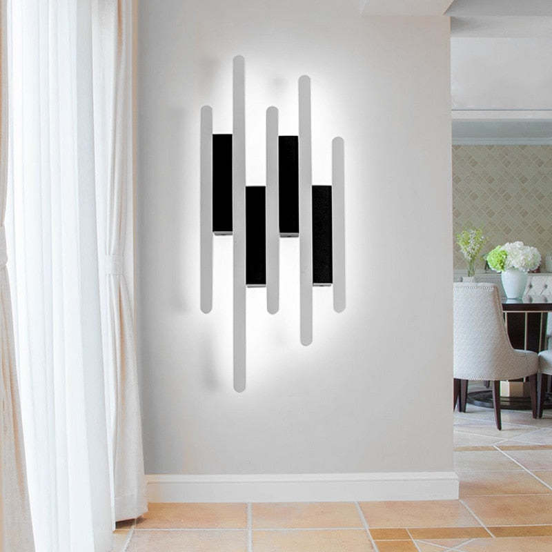 Arisha Industrial Black & White Wall Lamp, 2 Styles