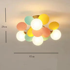 Aria Modern Bubble Cluster Ceiling Light, Colorful