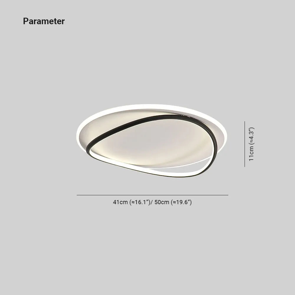Arisha Minimalist Ring Modernom Flush Mount Ceiling Light
