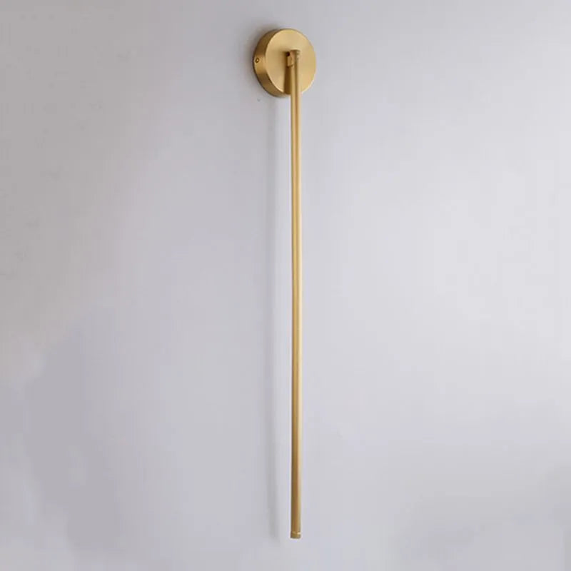 Fauro Modern Linear Metal&Silica Gel Wall Mount Lamps, Gold