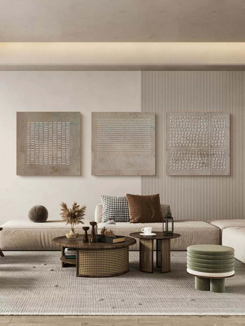 Neris Abstract Painting Set of 3