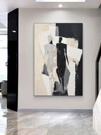 Abstract Walking Couple Painting