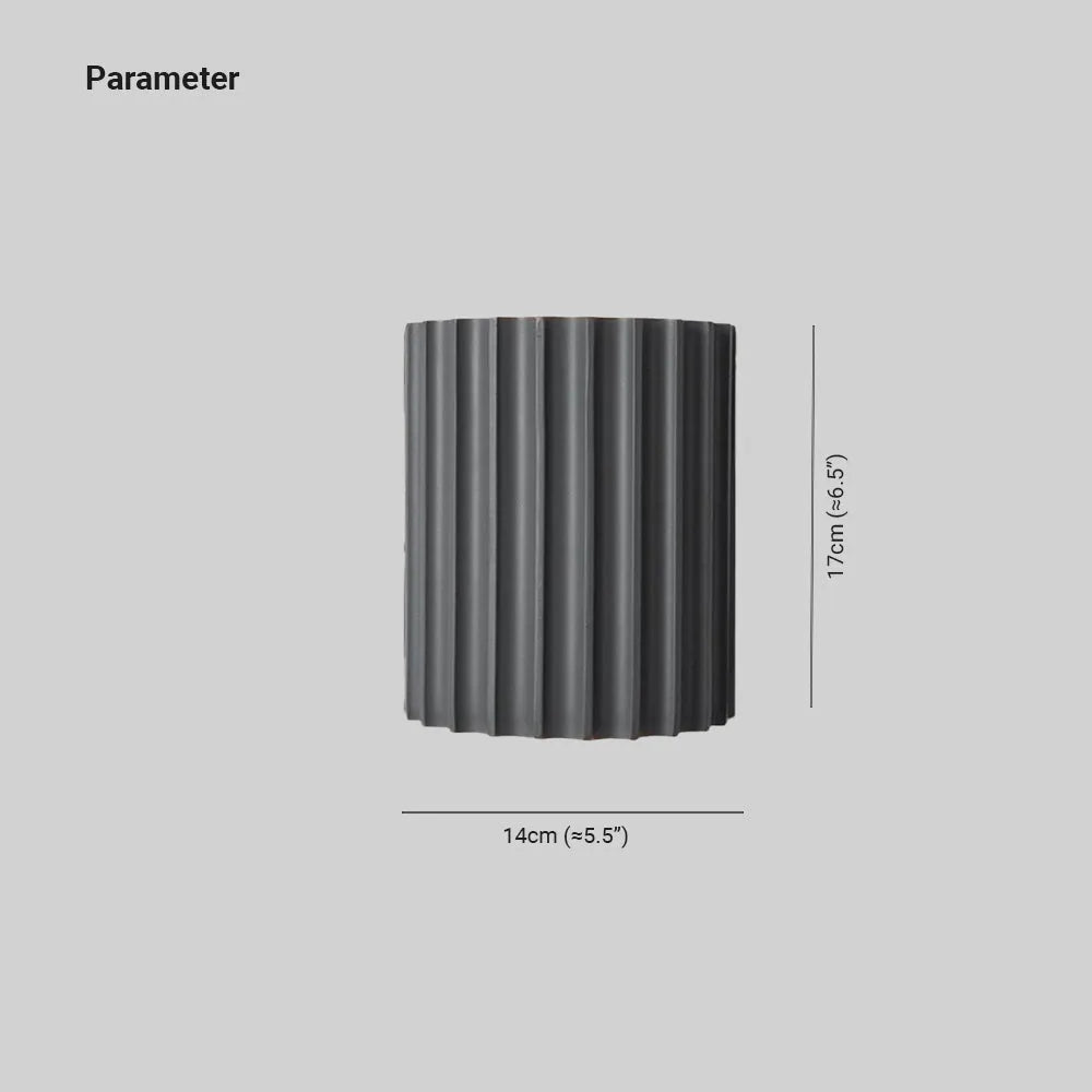 Cora Semi-cylindrical Resin Wall Lamp