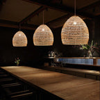 Lian Rattan Bamboo Lampshade Hand Knitted Pendant Light