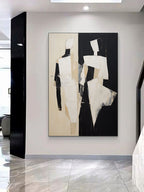 Abstract Couple Silhouette Painting
