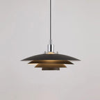Nylo Contemporary Minimalist Frisbee Shaped Metal Pendant Light