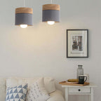 Valentina Modern Can Shape Metal/Wood Pendant Light
