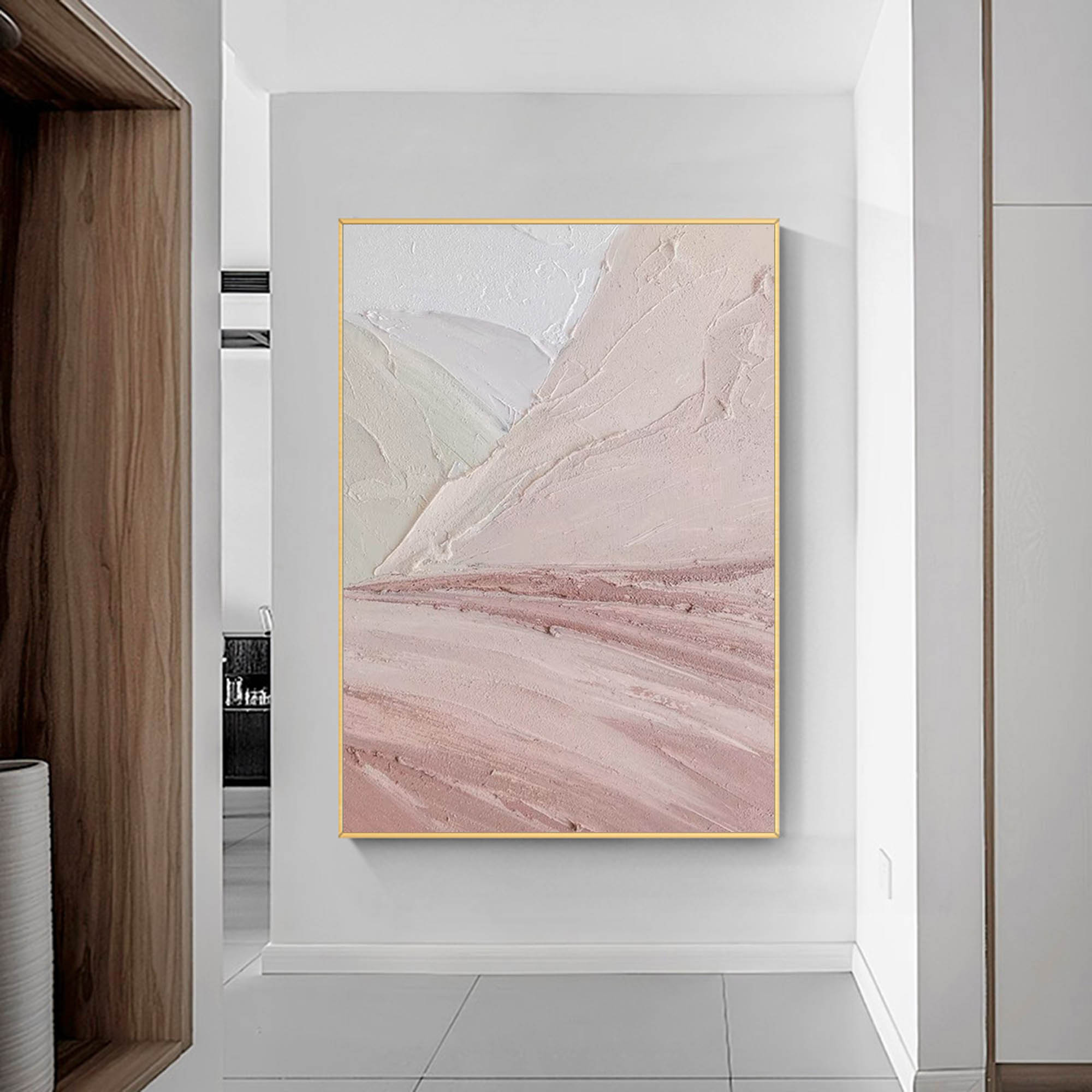 Soft Pastel Landscape Impasto Oil Painting
