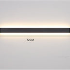 Arisha Minimalist Wall Lamp, Black/White