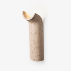 Lycoris Travertine Tapered Wall Light