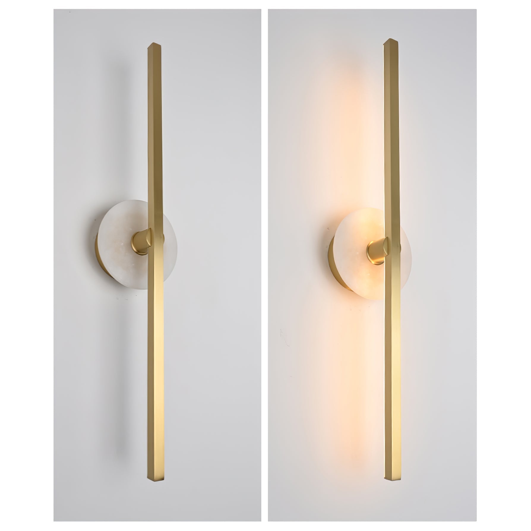 Elmarir Linear Alabaster Wall Light