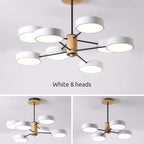 Arisha Art Deco Pendant Light, White/Green/Grey,Metal/Wood