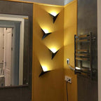 Calno Metal Modern LED Wall lamps for Bedroom, Triangle
