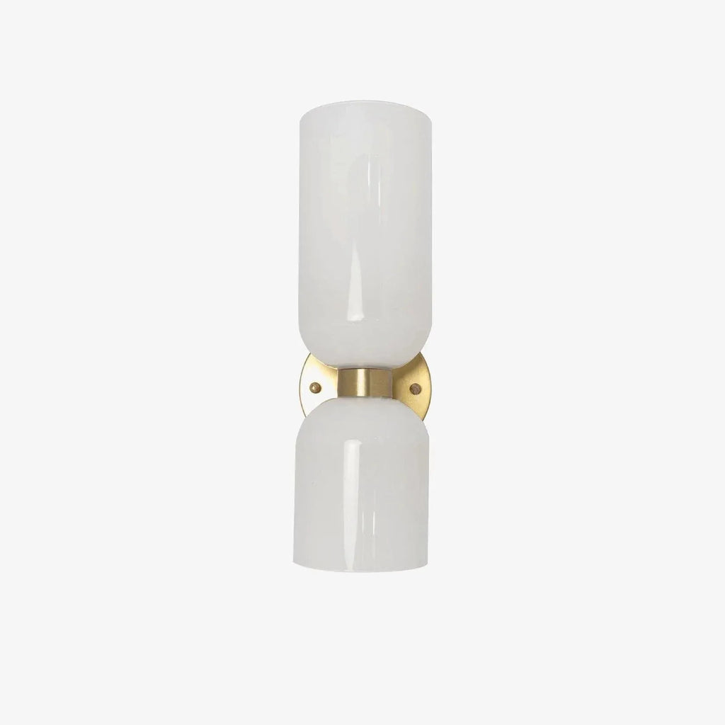 Arisha Wall Lamp Simple Double-head, White/Blue/Gray/Chrome, Bedroom