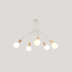 Arisha Modern Linear Curve Metal Ceiling Light, Dining Room/Living Room