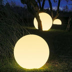 Ray Minimalist Globe LED Outdoor Light, Resin, White