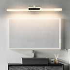 Arisha Modern Linear Mirror Front Metal Vanity Wall Lamp, Black/White