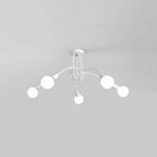 Arisha Modern Linear Curve Metal Ceiling Light, Dining Room/Living Room