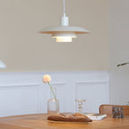 Valentina Modern LED Pendant Light White Wood Metal Bedroom