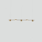 Arisha Minimalist Multi Metal Pendant Light, Black/Gold