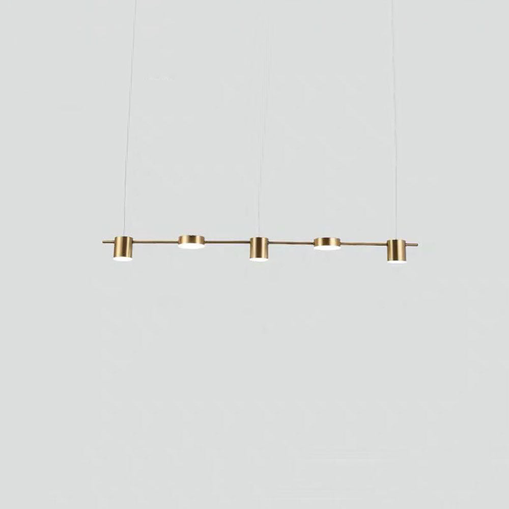 Arisha Minimalist Multi Metal Pendant Light, Black/Gold