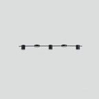 Arisha Minimalist Multi Metal Pendant Light, Black/Gold