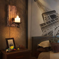 Epoch Wall Lamp Rectangular Vintage, Wood/Metal, Bedroom
