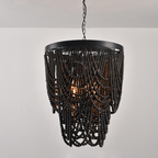 Muto Boho LED Pendant Light /Chandeliers Wood/Metal