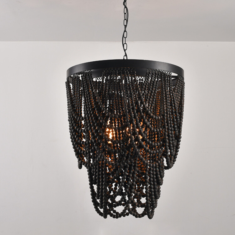 Muto Boho LED Pendant Light /Chandeliers Wood/Metal