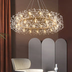 Arisha Modern Dandelion LED Pendant Light GoldCrystal Bedroom/Living Room