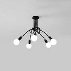 Arisha Modern Linear Curve Metal Ceiling Light, Dining Room/Living Room