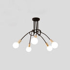 Arisha Modern Linear Curve Metal Ceiling Light, Dining Room/Living Room