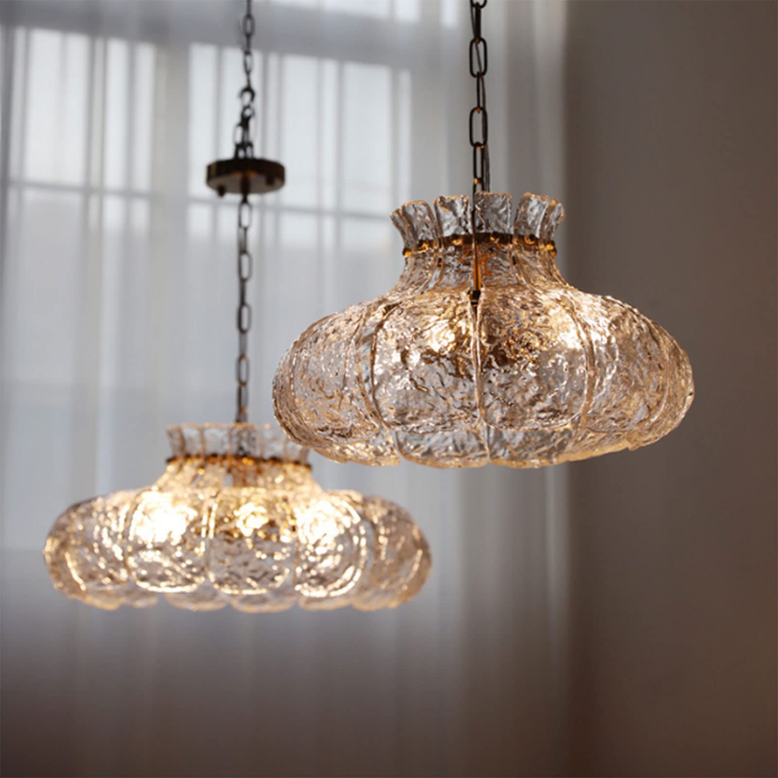 Arisha Modern Pear Shaped Chandelier Ice Melting Glass Bedroom