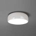 Arisha Modern Dish Shaped Metal Ceiling Light, Black/White