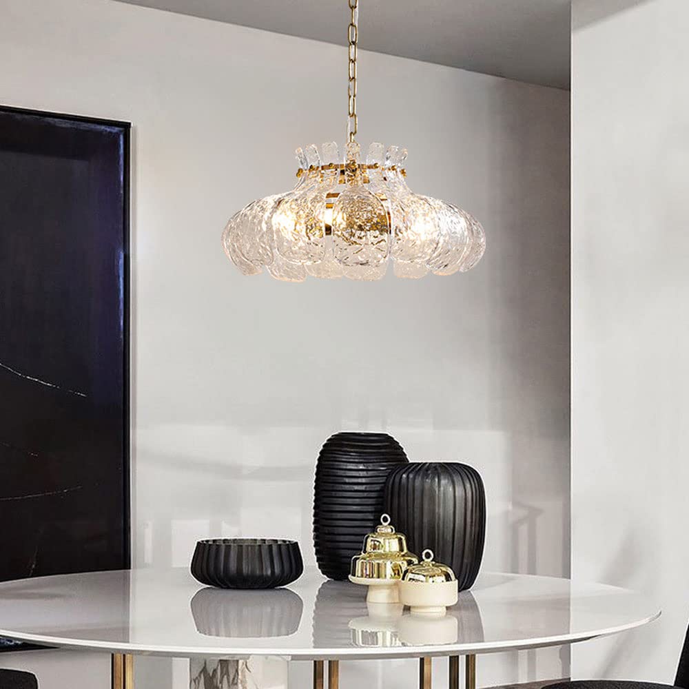 Arisha Modern Pear Shaped Chandelier Ice Melting Glass Bedroom
